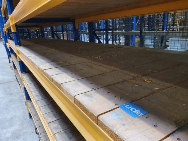 Palettenregal / Kommissionierregal, mit Echtholzboden für hohe Belastungen, Gemac, ca. 5,60m hoch,  – gebraucht – : – Bild 6