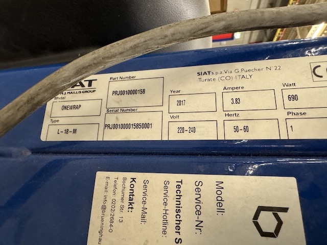 Palettenwickler, Siat Onewarp– gebraucht - : lagertechnik Palettenwickler, Siat Onewarp– gebraucht - : – Bild 6