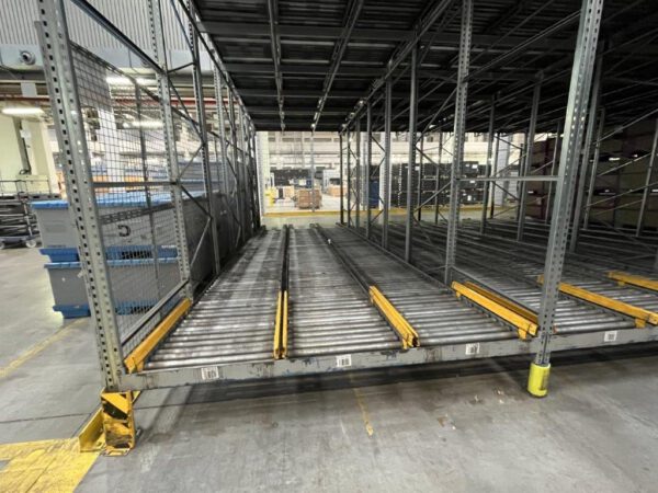 Palettendurchlaufregal, Bito für Gitterboxen oder Europaletten, max. 1.092 Stellplätze, max 600kg, – gebraucht – : – Bild 2