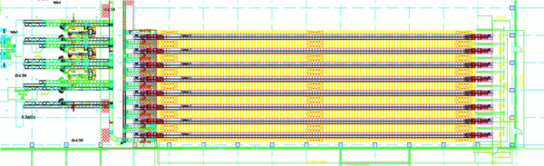 AKL / KTL (Automatisches Kleinteilelager) mit 90.000 Kisten (600x400x 220mm bzw. 320mm) inkl. Kisten - gebraucht - : lagertechnik