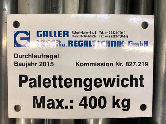 Rollenbahnen für Europaletten, nicht angetrieben, ca. 290m – gebraucht -: lagertechnik