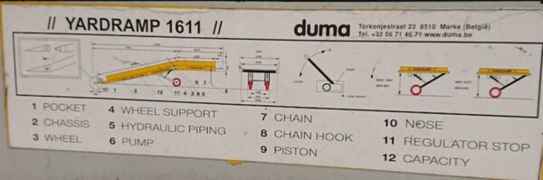 Mobile Verladerampe, Yale / Duma, 16 to. - gebraucht - : lagertechnik