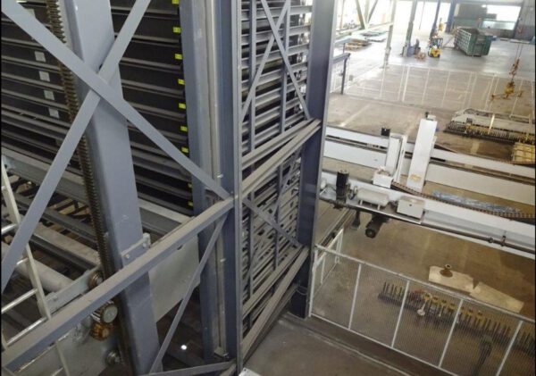CNC Blech Hochregallager, FMG,  zur vollautomatischen Bestückung von 2 Laser Maschinen - gebraucht - : – Bild 7