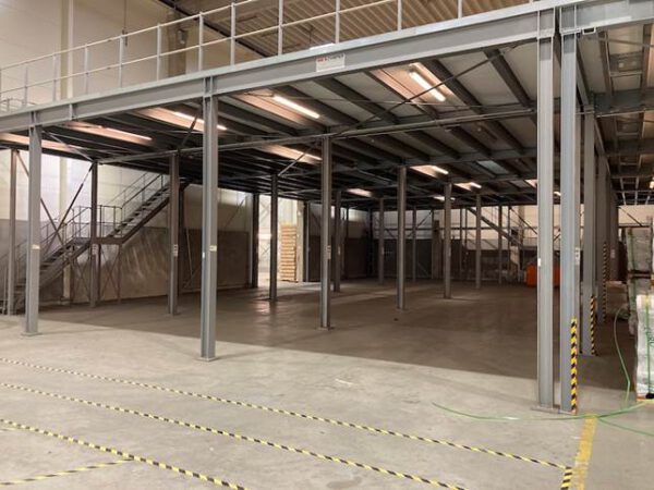 Schwerlast – Stahlbau - Lagerbühne, SSI Schäfer, freitragend, ca. 568,75m2 mit Spanplatten und teils Gitterrosten, 1.000kg/m2 – gebraucht - : – Bild 7