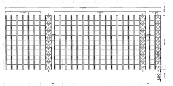 Paletteneinfahrregal bzw. Radio Shuttle Regal, bis zu 1.000kg / Palette, max. 1.716 Palettenstellplätze, mit 2 Shuttles, – gebraucht -: lagertechnik