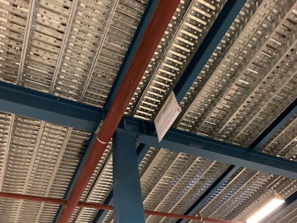 Stahlbau-Lagerbühne, ca. 480m2 mit Gitterrosten – gebraucht - : – Bild 7