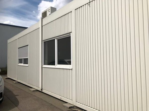 Containeranlage 3 Container, 40 Fuß hochwertige Bürocontainer, ALHO - gebraucht - : lagertechnik