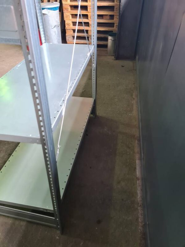 über 1.800 Felder Fachbodenregale, Regalwerk / Berger, Typ Bert, 1m und 1,28m x 0,50m, 150kg, verschiedene Höhen 2m / 2,32m und 2,50m, ca. 9.240 Stück Fachböden – teils Neuware teils gebraucht - : – Bild 7