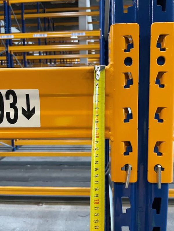 Palettenregal, Jungheinrich, ca. 6,10m hoch, 800kg / Palette, max. 3.780 Stellplätze – gebraucht – : lagertechnik