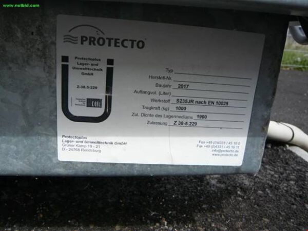 Sicherheitslager Raum / Container zur Lagerung wassergefährdender Flüssigkeiten, verzinkt – gebraucht - : lagertechnik