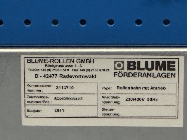 50- 60m angetriebene Rollenföderbahn, Blum, mit 180 Gradkurve – gebraucht - lagertechnik 50- 60m angetriebene Rollenföderbahn, Blum, mit 180 Gradkurve – gebraucht - – Bild 8