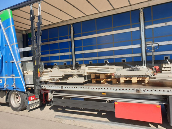 Lagerlift, Hänel, ca. 5,90m hoch (kürzbar), Tablargröße: ca. 1.860x825mm, 250kg / Tablar – gebraucht -: – Bild 8