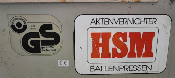 Ballenpresse, HSM,  – gebraucht - : lagertechnik
