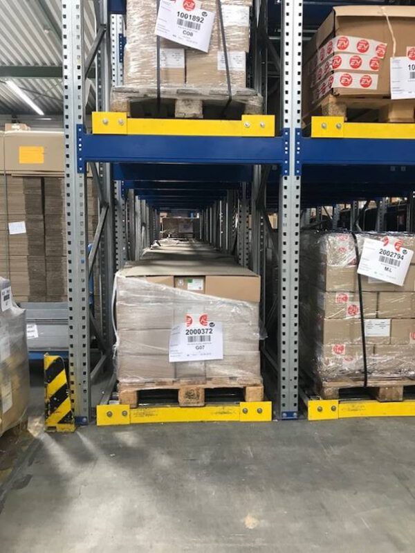 Paletten – Durchlaufregal für 120 Europaletten, 1.000kg / Palette – gebraucht -: – Bild 8