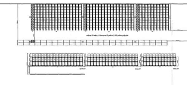 Paletteneinfahrregal bzw. Radio Shuttle Regal, bis zu 1.000kg / Palette, max. 1.716 Palettenstellplätze, mit 2 Shuttles, – gebraucht -: lagertechnik