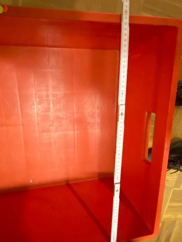 2.000 Stück Euro Stapelbehälter, Stapelbox, Lagerbox, Lagerkästen, rot, 80 x 60, bzw. 60 x 40, ca. 32cm hoch – gebraucht - : – Bild 8