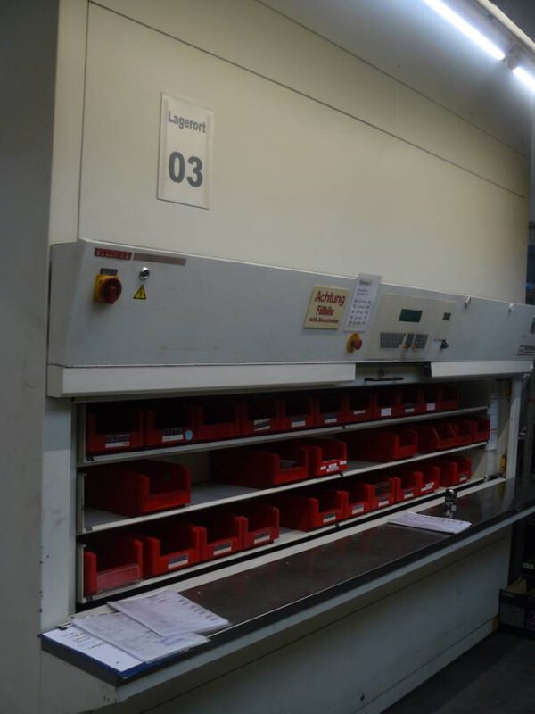 4 Stück Lagerpaternoster, Hänel, Höhe ca. 3,50m, Traglast 107kg / Gondel – gebraucht -: – Bild 9