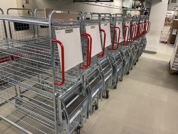 ca. 260 Stück Rollwagen, Kommissionierwagen, Wanzl - gebraucht - : – Bild 9