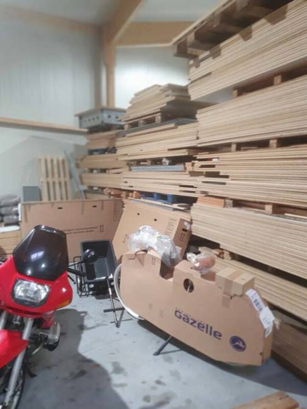 Systembau-Lagerbühne, ca. 350m2 mit Spanplatten, 500kg/m2 – gebraucht - : – Bild 9