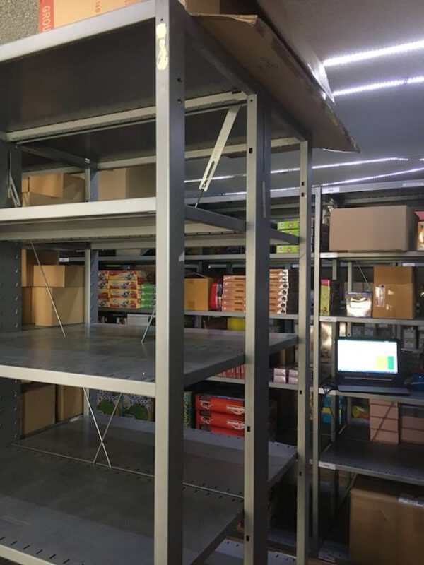 Doppelttiefe Fachbodenregale, SSI Schäfer R4000, Regaltiefe ca. 80cm (2x 40cm) und 1m (2x 50cm), Feldlänge 1m – gebraucht - : – Bild 10