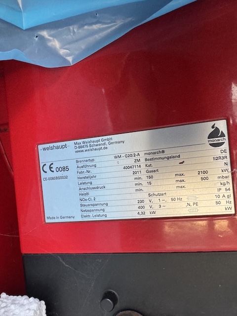 vollautomatischer Gas-Gebläsebrenner, Weishaupt / monarch, WM - G20/2-A – gebraucht - : lagertechnik vollautomatischer Gas-Gebläsebrenner, Weishaupt / monarch, WM - G20/2-A – gebraucht - : – Bild 10