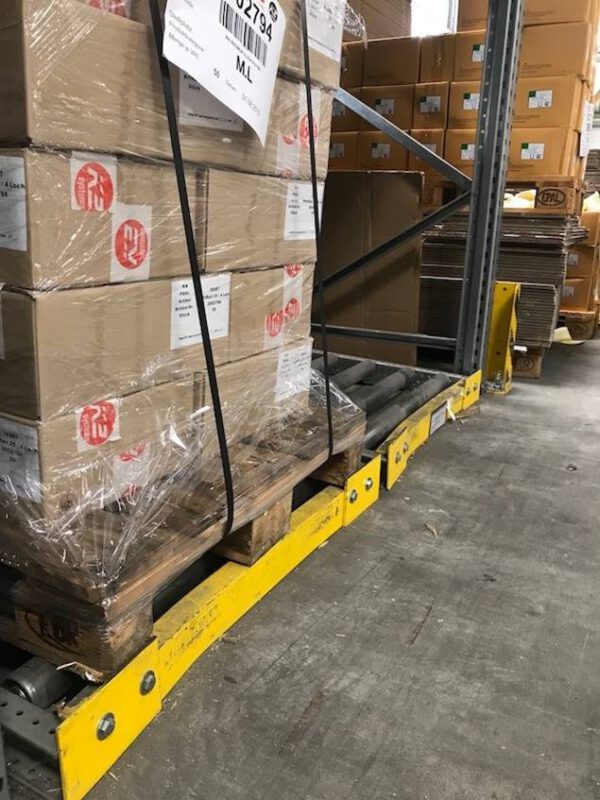 Paletten – Durchlaufregal für 120 Europaletten, 1.000kg / Palette – gebraucht -: – Bild 10
