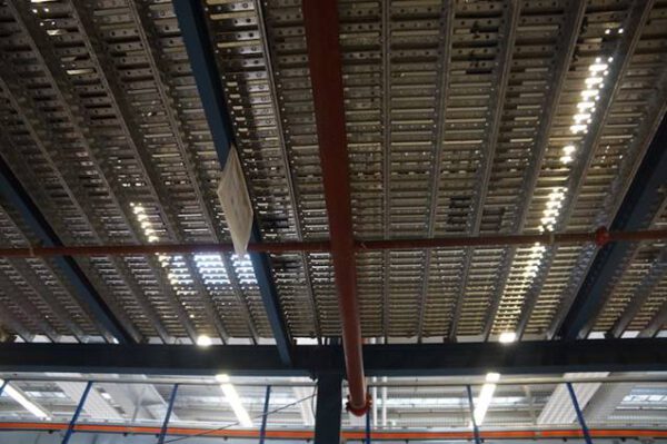 Stahlbau-Lagerbühne, ca. 480m2 mit Gitterrosten – gebraucht - : – Bild 10