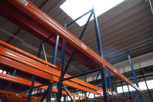 Palettenregal, Jungheinrich Hubertus, max. 1.232  Palettenstellplätze, Rahmenhöhen ca. 4,50m bis 5m, mind. 600kg pro Palette – gebraucht - : – Bild 10