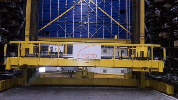 Langgutlagersystem (Wabenlager, Wanderkassettenprinzip) mit Halle (Silobauweise), KASTO, UNICOMPACT 1.5, für bis 6,60m lange Ware, 2.228 Kassetten, 1,5 To / Kassette – gebraucht - : – Bild 39