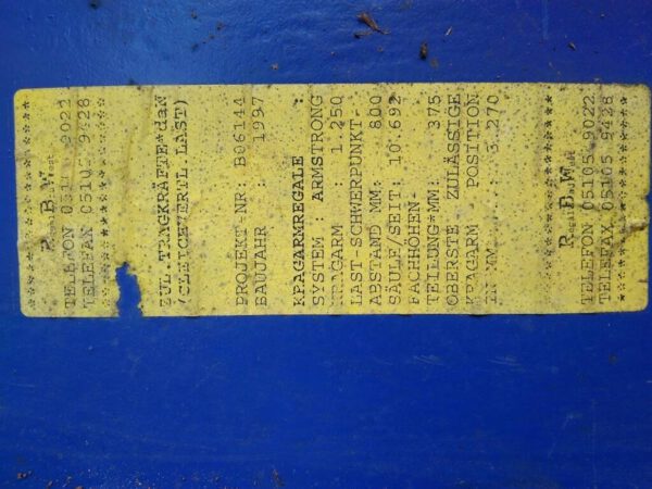 Kragarmregal beidseitig für z.B. Blechtafeln Mittel- und Großformat – gebraucht - : – Bild 10