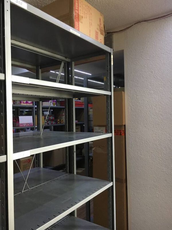Doppelttiefe Fachbodenregale, SSI Schäfer R4000, Regaltiefe ca. 80cm (2x 40cm) und 1m (2x 50cm), Feldlänge 1m – gebraucht - : – Bild 11