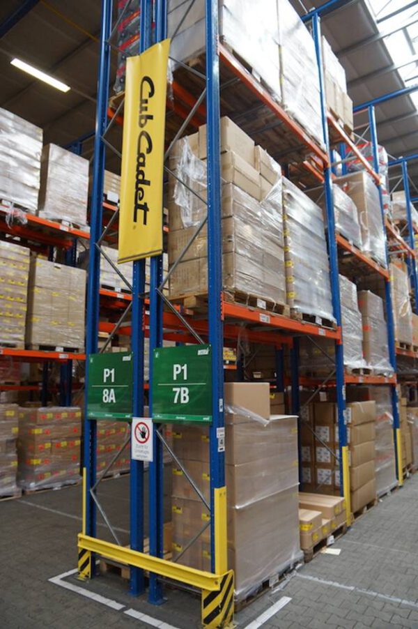 Palettenregal mit Quereinlagerung, SLP, bis zu 4.300 Stellplätze, 1.000kg / Palette, 7,50m hoch, mit Tiefenstegen– gebraucht - : – Bild 10