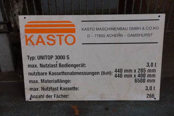 autom. Langgutlager bis 6,50m Länge, 266 Kassetten, 3 To. / Kassette – gebraucht - : lagertechnik