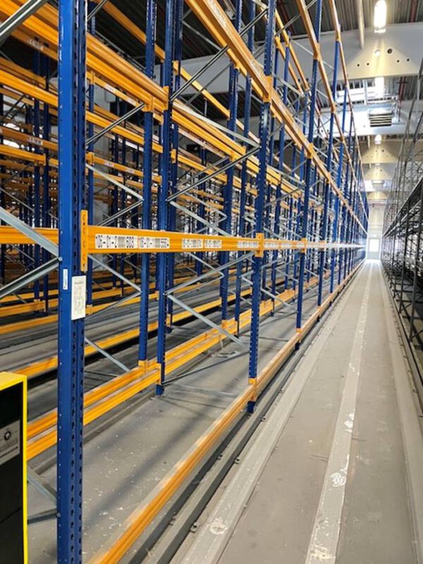 Palettenregal, Jungheinrich, ca. 6,10m hoch, 800kg / Palette, max. 3.780 Stellplätze – gebraucht – : lagertechnik