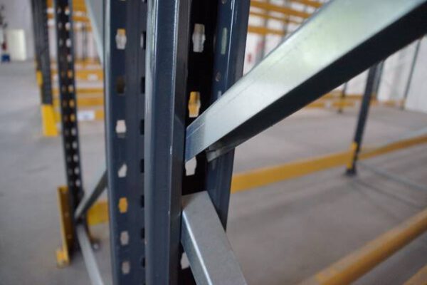 Palettenregal, Rahmenhöhe 5,70m. mind. 500kg / Palette, max. 399 Stellplätze – gebraucht - : – Bild 11