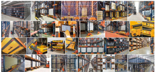 Radio Shuttle Palettenregal (FiFo) , für max. 1.948 Europaletten, 500 bzw. 800kg, inkl. 3 Palettenshuttles – gebraucht -: – Bild 12