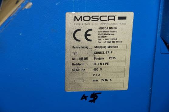 4 x Mosca Umreifungsmaschine, Bündelmaschine Strapping Machine Sonixs TR – gebraucht - : lagertechnik