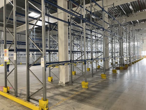 Palettenregal, SSI Schäfer PR600, ca. 6m hoch, 700kg / Palette, max. 2.325 Stellplätze – gebraucht – :