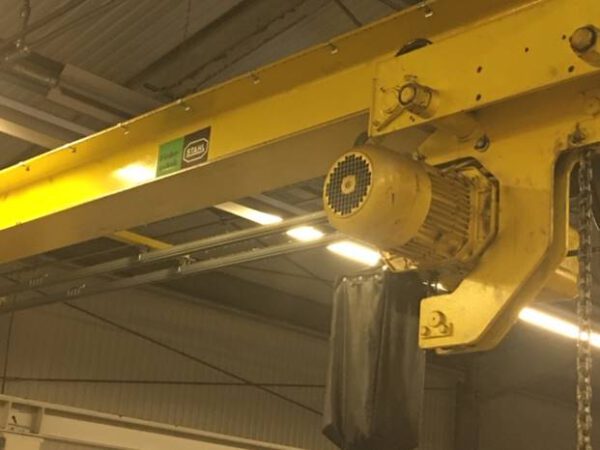2 to. Deckenbrückenkran mit eigenem Stützen, Stahl, Breite 7m – gebraucht – : – Bild 3