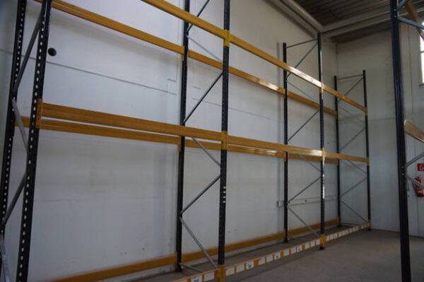 Palettenregal, Rahmenhöhe 5,70m. mind. 500kg / Palette, max. 399 Stellplätze – gebraucht - : lagertechnik