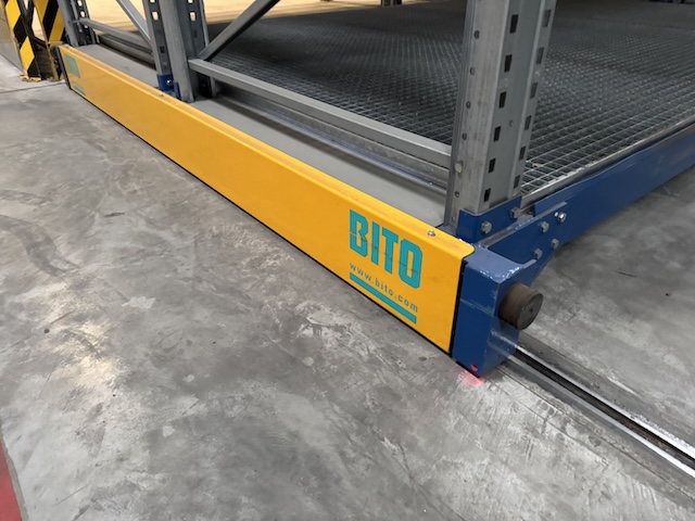Palettenverschieberegalanlage, Bito, Höhe ca. 8m, 900kg / Palette, 3,60m Traversen, ca. 2.684 Stellplätze - gebraucht - : lagertechnik Palettenverschieberegalanlage, Bito, Höhe ca. 8m, 900kg / Palette, 3,60m Traversen, ca. 2.684 Stellplätze - gebraucht - : – Bild 72