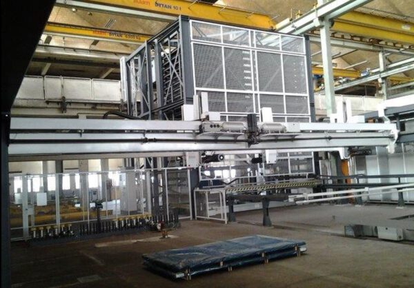 CNC Blech Hochregallager, FMG,  zur vollautomatischen Bestückung von 2 Laser Maschinen - gebraucht - : – Bild 12