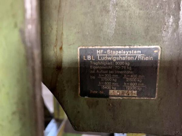1.350 Stück Stapeljoche, Innenbreite 86,5cm, Innenhöhe 29,5cm bzw. 67,5cm, 3 To – gebraucht - : – Bild 13