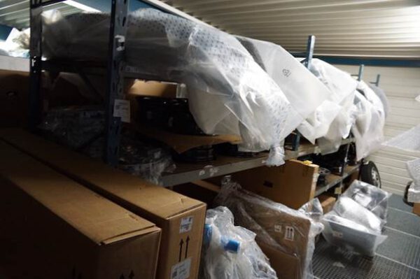 21 Felder Weitspannregale, Höhe 2,50m, mit Spanplatten 1m x 2,24m – gebraucht - : – Bild 2