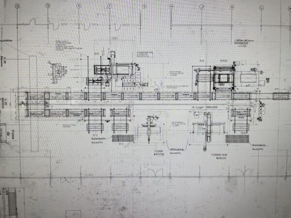 automatisches Blechlager, Stopa, für Bleche max. 1,50m x 3m, 3 To. Kassette, 299 Stellplätze, – gebraucht - : lagertechnik