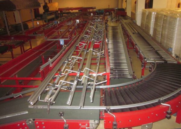 130m Fördertechnik (Rolle und Gurt), Nennbreite hauptsächlich 50cm, mit Kurven, Drehtellern etc.  – gebraucht - – Bild 13