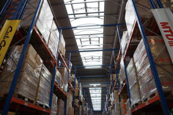 Palettenregal mit Quereinlagerung, SLP, bis zu 4.300 Stellplätze, 1.000kg / Palette, 7,50m hoch, mit Tiefenstegen– gebraucht - : – Bild 12