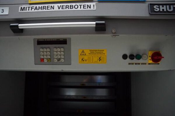 3 x Liftsysteme, Kardex, Höhe 9,40m (kürzbar), ca. 200kg / Tablar, Maße pro Tablar: 0,82 x 1,25m – gebraucht -: – Bild 13