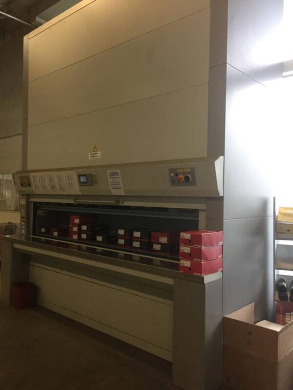 2 Stück Lagerpaternoster, Kardex (Bellheimer), 4,15m hoch, 180 bzw. 650kg pro Gondel – gebraucht -: – Bild 15