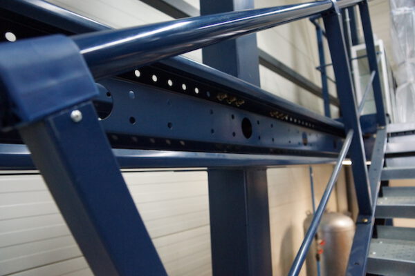 Lagerbühne, Bodenebene plus 2 Ebenen, 500kg/m2, Grundfläche 56m – gebraucht - : – Bild 14